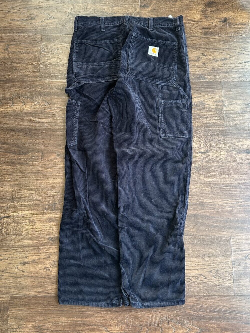 Carhartt WIP Navy Blue Corduroy Skater Baggy Jeans - Size 30x32